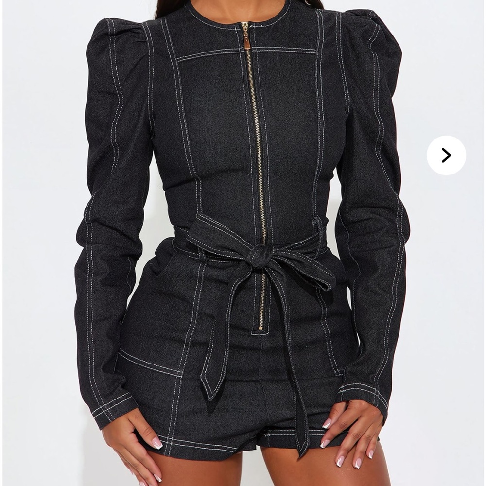 Stylish Black Long Sleeve Jumpsuit